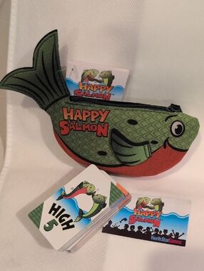 Family Card Game - Green and Orange Plush Case
